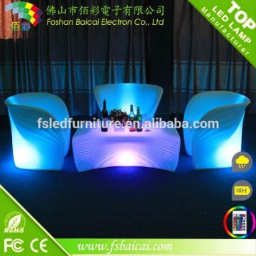 Outdoor furniture!!!led furniture led table led chairs led furniture PE used tables