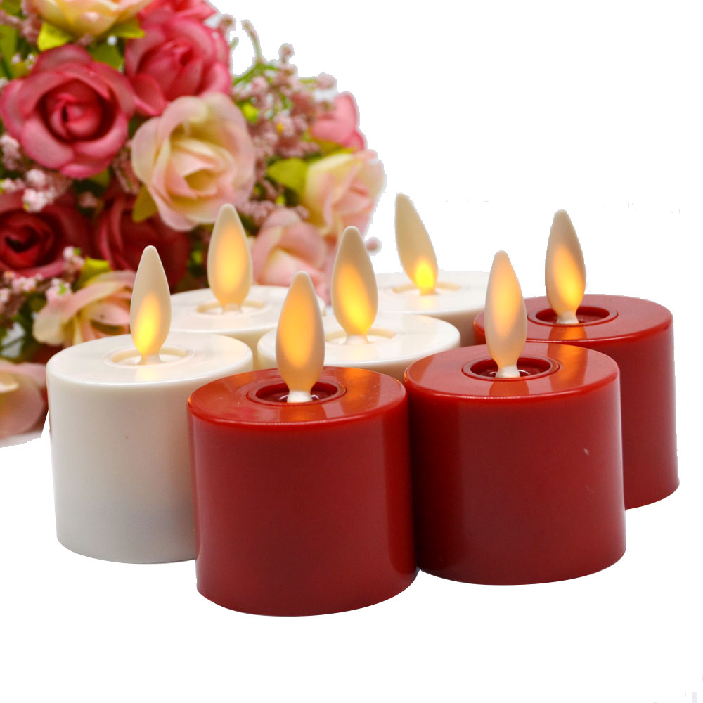 Flameless Moving Wick Led Tea Light Candles