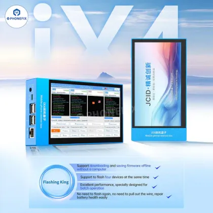 JCID iX4 Batch Flashing Box One-click Repair iPhone Battery Health