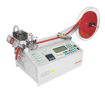 DS-120LR Automatic Hot and Cold Tape Cutter for Nylon Ribbons and Weaving Belts