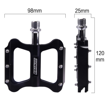 Lightweight Non-Slip Middle Pedals Bicycle Platform Pedals for BMX MTB, 9/16 Inch E-bike