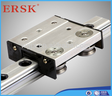 No Complain aluminium support and S45C carbon steel linear shaft high rigidity linear guide rail by produced ERSK factory