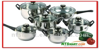 12 pcs American Style Stainless Steel Kitchenware Set