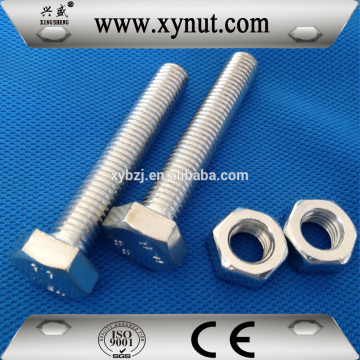 heat treated white DIN 933 hex hd bolt