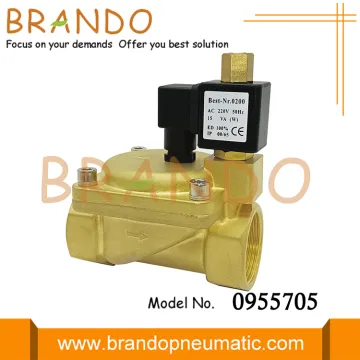 0955705 1 1/2'' Normally Open Brass Solenoid Valve