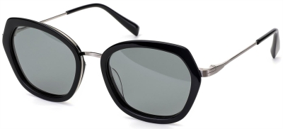 C1 Acetate Sunglasses Black-Silver