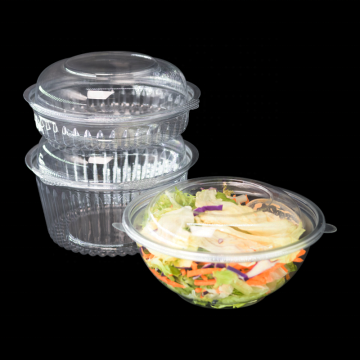 Recyclable Clear Plastic Salad Container with Lid