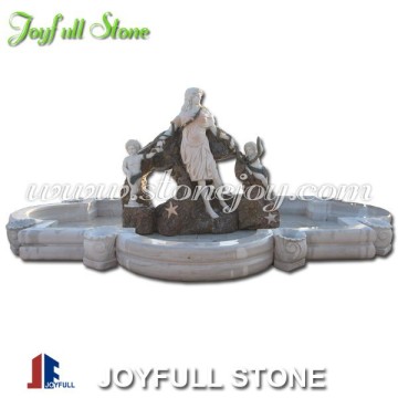 Carved Large Garden Marble Fountain