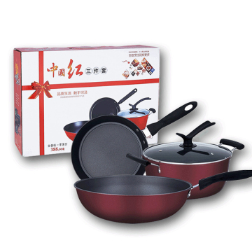 Hot Selling Selling rostfritt stål non-stick kök köksredskap med stekpanna som gåva