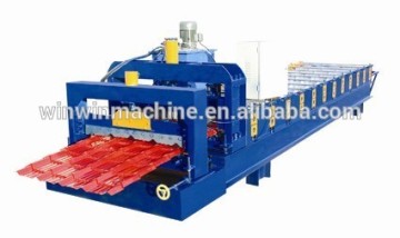 galvanized steel glazed tile roofing sheet roll forming machine