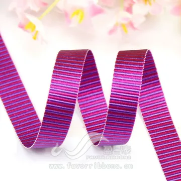 Hot sale decorative polyester grosgrain stripe ribbon