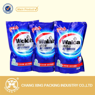 Heat Sealed Stand Up Laundry Detergent Bag Washing Liquid Detergent Packaging Pouch