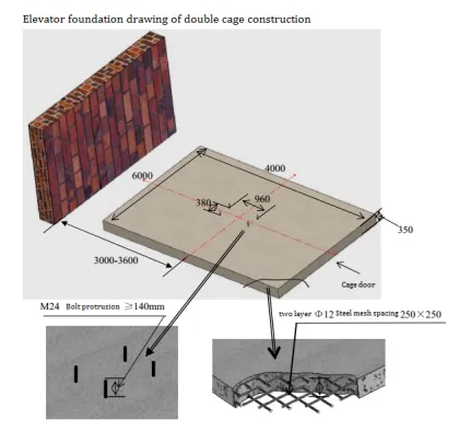 GUANGXI NTP brand 2 Tons building construction materials lift