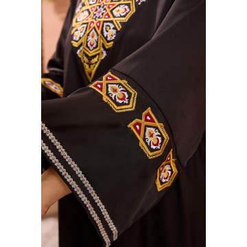 هندسی دوزی مشکی کفتان عبای