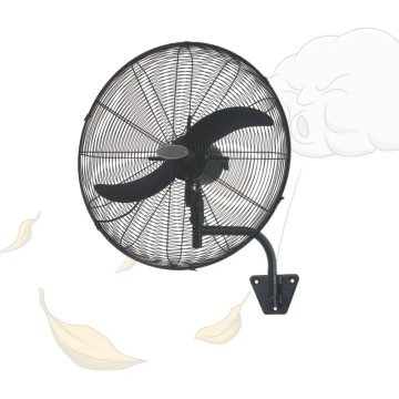 Hot Selling Industrial Wall-Mounted Fan with Plastic Blades: 3 Speeds and Timer Function