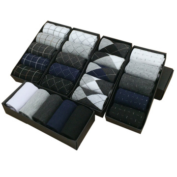 Customizable Men's Business Dress Socks - Accept OEM Services and Personalized Sock Sets in a Box