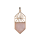 Natural crystal pendant fashion women's pentagonal shield Necklace key chain Earring Jewelry