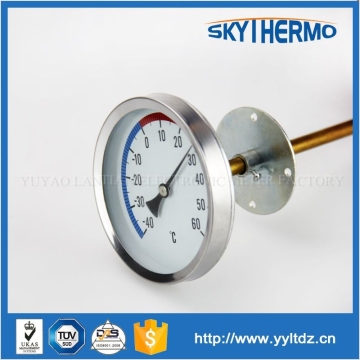 water temperature measurer back connection bimetal hot water heater thermometer