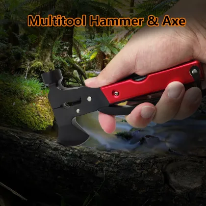 Multifunctional Survival Camping Hammer Axe Multitool