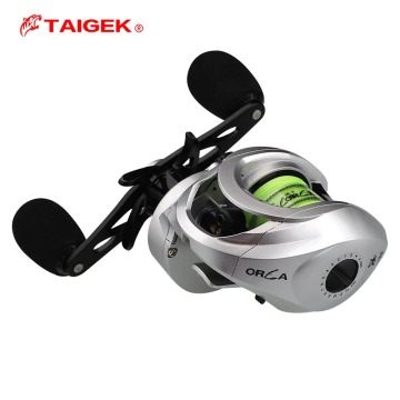 TAIGEK Baitcasting Reel 7.2:1 Gear Ratio - Ultralight 207g Nylon Body Fishing Reel 5+1BB