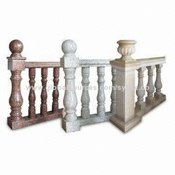 36" decorative natural stone balustrades for home