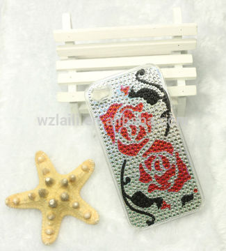 High Quality single skull mobile phone case for iphone 5S ,3D CELL PHONE CASE