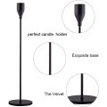 Matte Black Candle Holders Set of 3