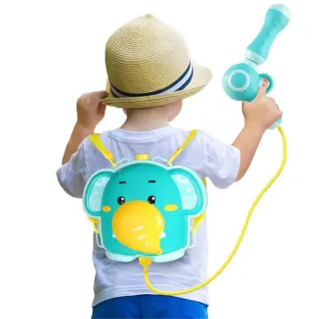 Children's Outdoor Beach Toy: Cartoon-themed Pull-Back Water Gun and Backpack Sprayer