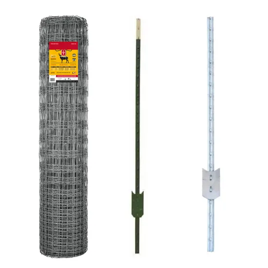 High Tensile Galvanized Fencing with Hinge Joints for Deer and Field Protection