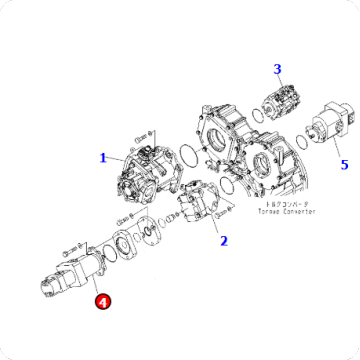 Loader WA500-6 Gear Pump 705-56-34710