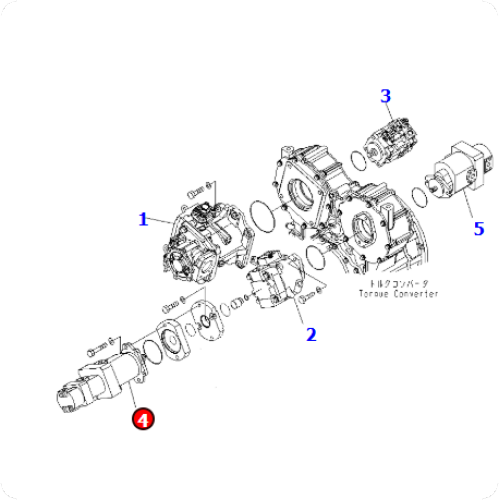 Loader WA500-6 Gear Pump 705-56-34710