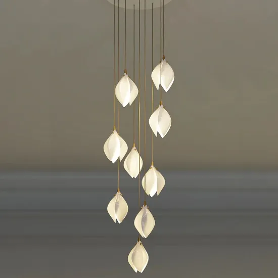 Modern Simple Design 9-Light Ceramic Chandelier Pendant Lights
