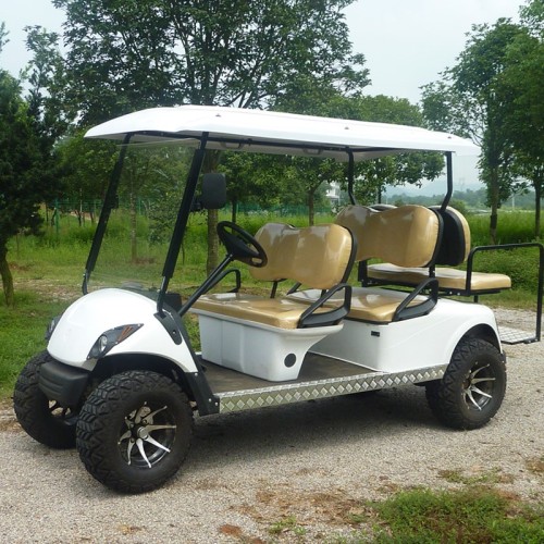 electric golf cart with off-road tire