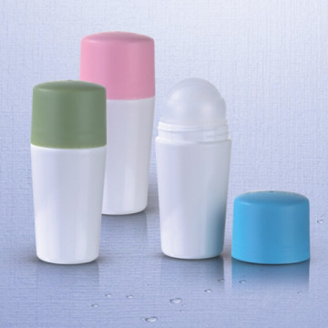 Factory supplier colored empty plastic roll on perfume bottles 50ml Plastic Roll On Bottle Deodorant Roll On Bottle
