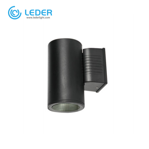 LEDER waterdichte zwarte 5W*2 buitenwandlamp