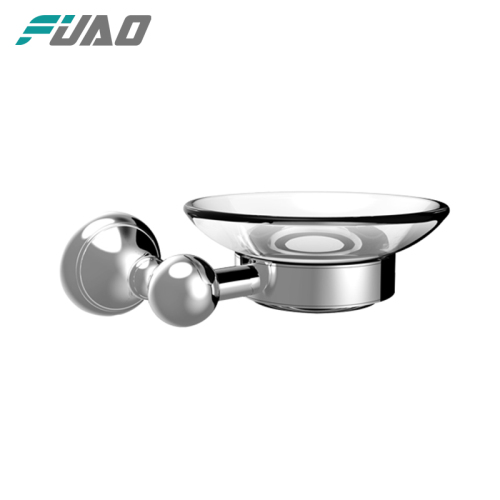 FUAO wall mount bathroom accessories glass soap dish
