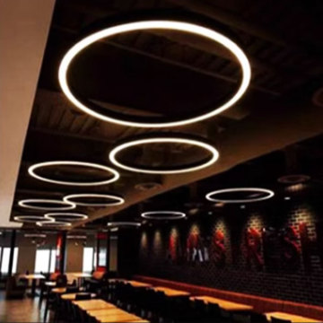 Modern Black Housing LED Round Pendant Lamp - Ceiling Lighting Chandelier
