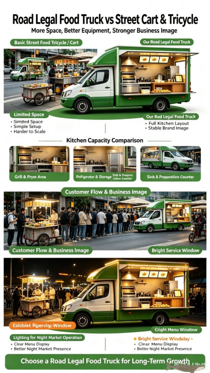 Street mobile food trucks