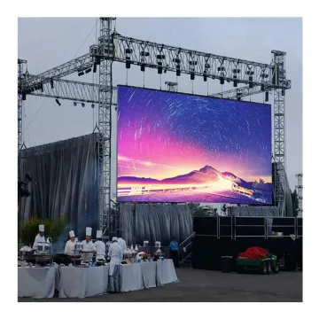 Outdoor P4.81 LED Display Stage for Airport & Mall - 500x500mm Capacitive Screen with Rental SDK Function