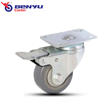 4inch Medium Duty TPR Caster with Top Brake