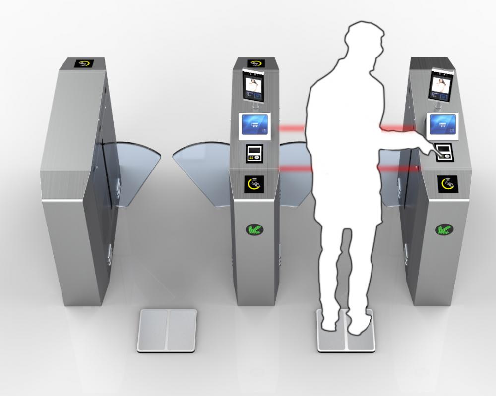 Flap Barrier ESD Turnstile Gate