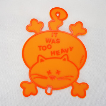 Silicone Kitchenware Accessory Insulating Mat Cat Pattern