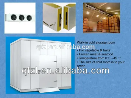 Ice cream cold storage room