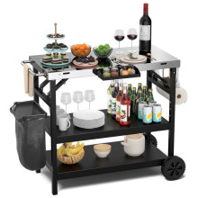 Φορητό καροτσάκι ψησταριάς Worlyal Wheels Portable Grill Cart