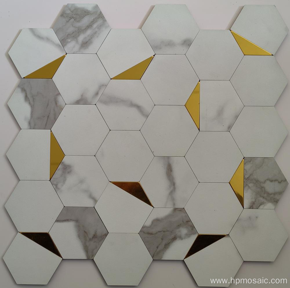 New Upgrade Premium Hexagon Peel and Stick Backsplash