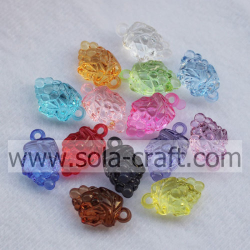 Perles de raisin acryliques de charme de cristal de gros de mode pour des bijoux pour les enfants