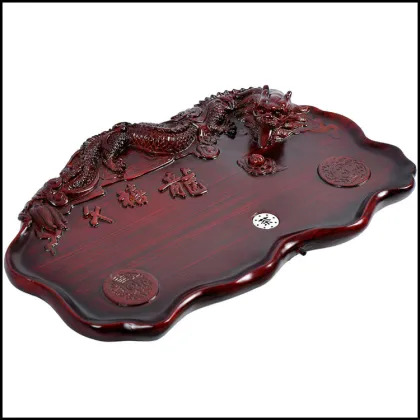 Unique Dragon Shape Resin Gongfu Tea Tray/teaboard