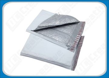 Gray / Black Inner Film Poly Bubble Envelopes , Bubble Polythene Padded Mailing Envelopes