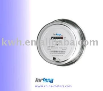 Single phase ANSI round electricity Meter (mechanic register)