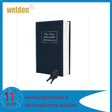 WELDON clamshell book safe private lock packaging boxes